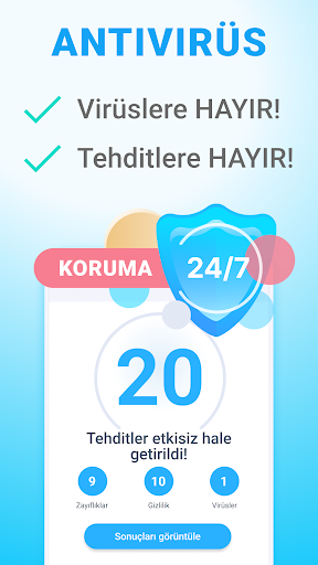 Clean master & Antivirüs & VPN ekran görüntüsü