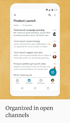 Twist: Organized Messaging ekran görüntüsü