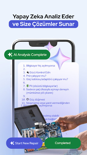 Yapay Zekâ Onarım Koçu: Tamir ekran görüntüsü