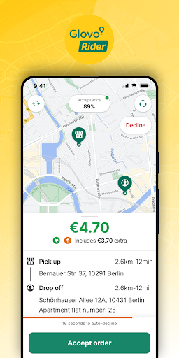Glovo Rider for Couriers ekran görüntüsü