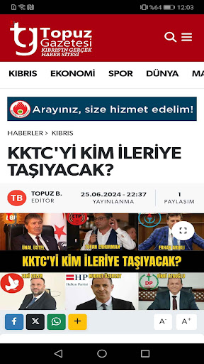 Topuz Gazetesi ekran görüntüsü