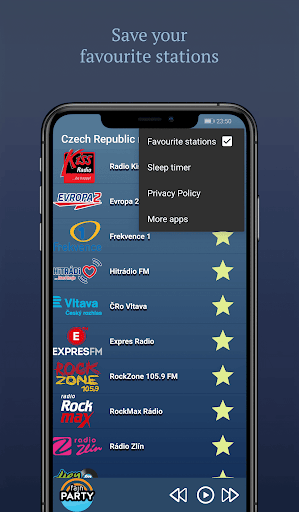 Czech Republic radio stations ekran görüntüsü