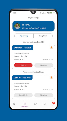 Care Plus Recruit App ekran görüntüsü