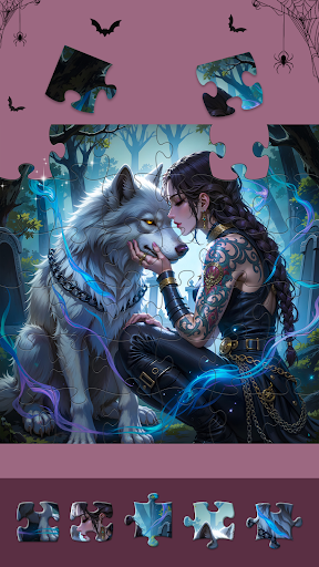 Dark Night Jigsaw Puzzles Game ekran görüntüsü