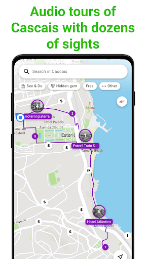 Cascais Tour Guide:SmartGuide ekran görüntüsü