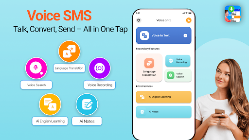 Voice SMS, Type SMS by Voice ekran görüntüsü