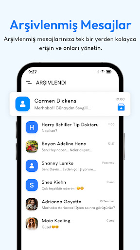Mesajlar: Metin SMS ekran görüntüsü