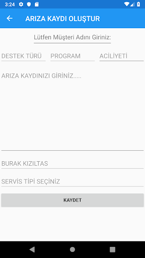 VEGA CRM ekran görüntüsü