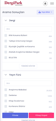DergiPark Akademik ekran görüntüsü