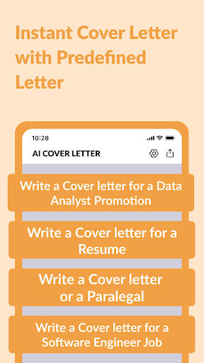 AI Cover Letter Generator ekran görüntüsü