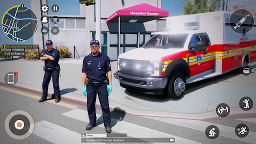 Ambulance Driving Rescue Games ekran görüntüsü