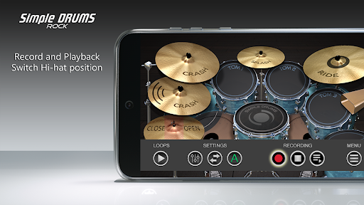Simple Drums Rock - Drum Set ekran görüntüsü