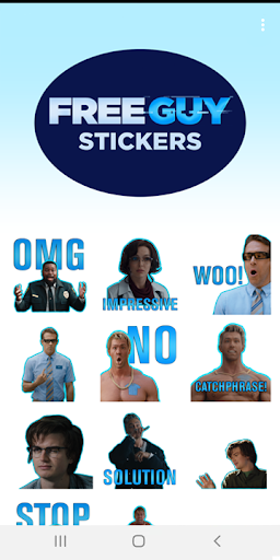 Free Guy Stickers ekran görüntüsü