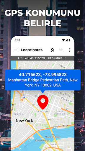 GPS Koordinatları Haritası ekran görüntüsü