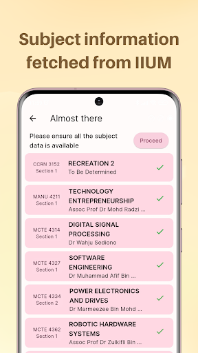 IIUM Schedule Maker ekran görüntüsü