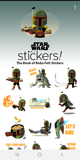 The Book of Boba Fett Stickers ekran görüntüsü