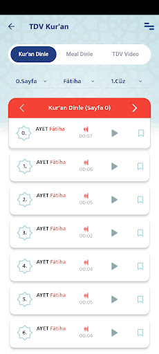 TDV Kuran ekran görüntüsü