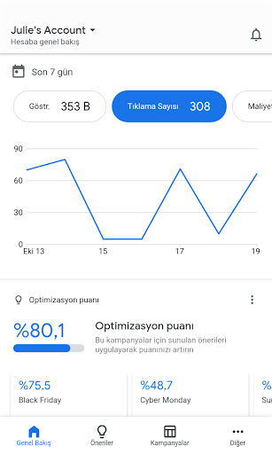 Google Ads ekran görüntüsü