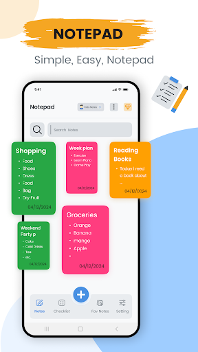 Notes App - Checklist Planner ekran görüntüsü