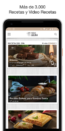 Nestlé Cocina. Recetas y Menús ekran görüntüsü