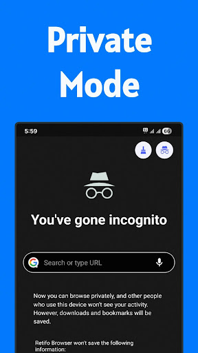 Lite Browser - Retifo Browser ekran görüntüsü