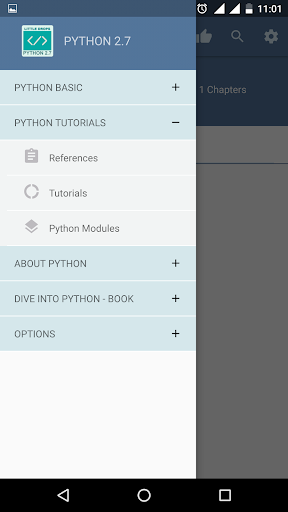 Python Documentation 2.7 ekran görüntüsü