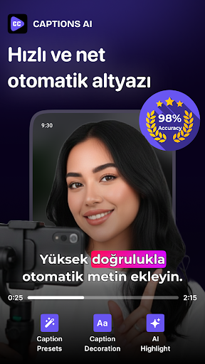 Captions AI: Video altyazılar ekran görüntüsü