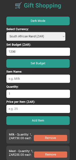 Gift Shopping ekran görüntüsü
