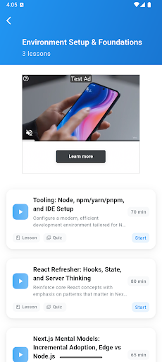 Learn Next.js ekran görüntüsü
