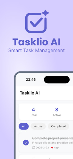 Tasklio AI ekran görüntüsü