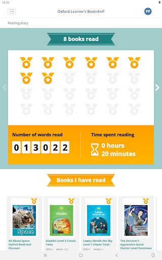 Oxford Learner's Bookshelf ekran görüntüsü