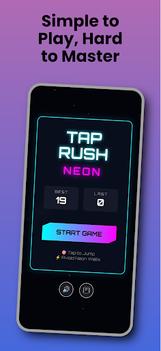 Neon Tap Rush ekran görüntüsü