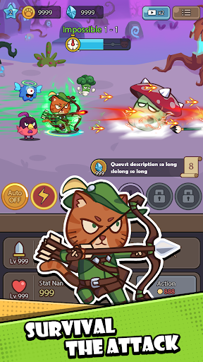 Idle Cat Battle ekran görüntüsü