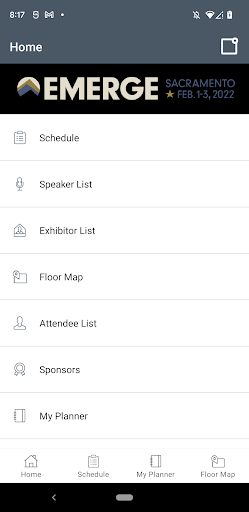 RCMA Events ekran görüntüsü