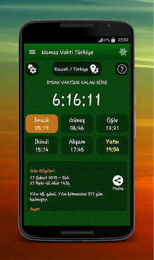 Namaz Vakti Pro ekran görüntüsü