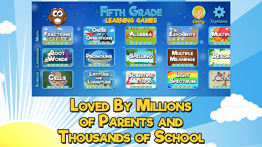 Fifth Grade Learning Games ekran görüntüsü