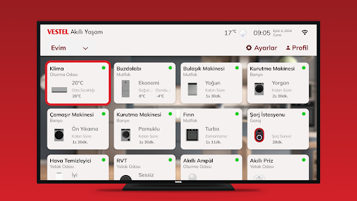 Vestel Akıllı Yaşam TV ekran görüntüsü