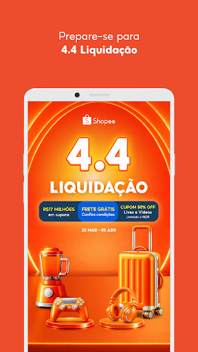 Shopee: 4.4 Liquidação ekran görüntüsü