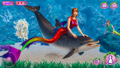 Princess Mermaid Life Sim 3D ekran görüntüsü