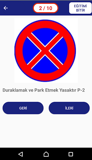 Trafik İşaretleri ekran görüntüsü