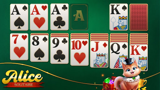 Alice Solitaire: klasik kart ekran görüntüsü