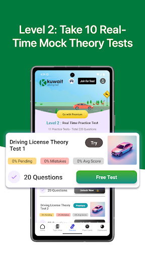Kuwait Driving License Test ekran görüntüsü