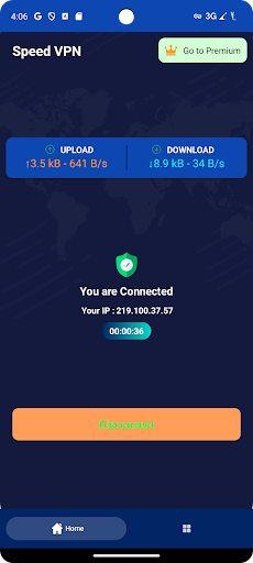 Speed VPN ekran görüntüsü