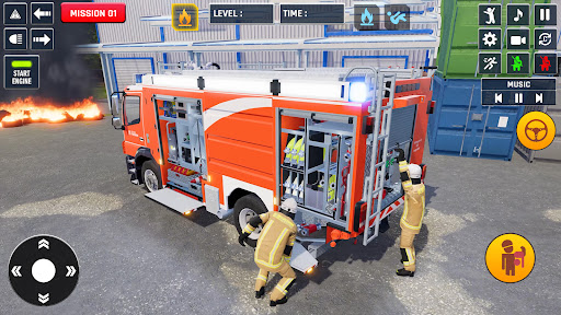 Fire Truck: Truck Driving Game ekran görüntüsü
