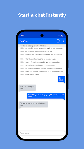 LogMeIn Rescue Customer ekran görüntüsü