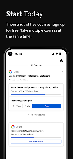 Coursera: Kariyer Gelişimi ekran görüntüsü