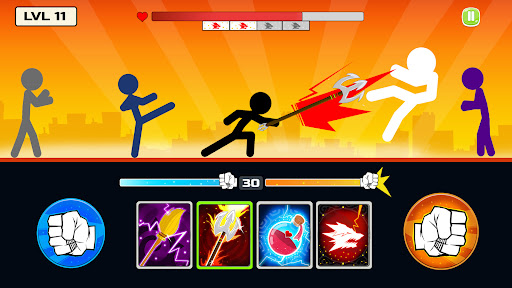 Stickman Fighter : Mega Brawl ekran görüntüsü