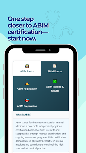 ABIM Practice Test ekran görüntüsü