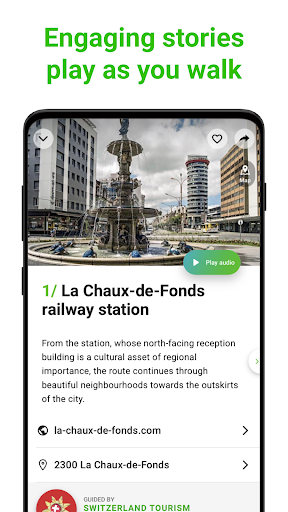 La Chaux-de-Fonds SmartGuide ekran görüntüsü