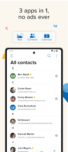 Fastmail ekran görüntüsü